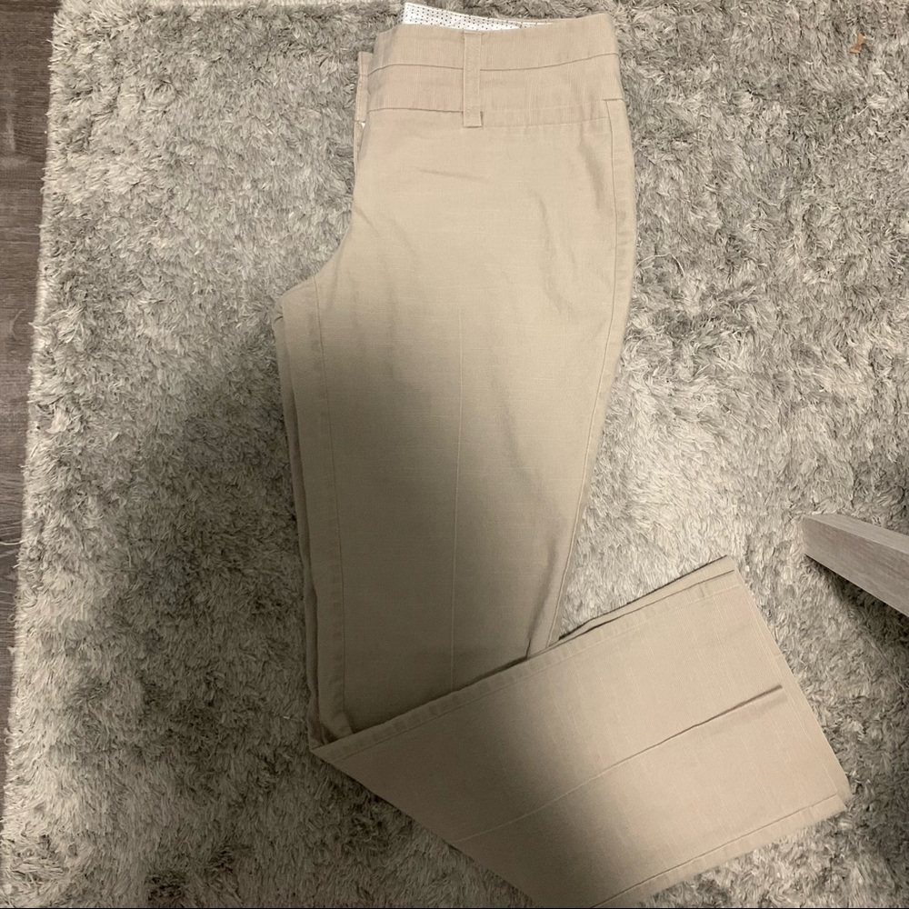 Maurices tan boot cut dress pants. Size 9/10 long.